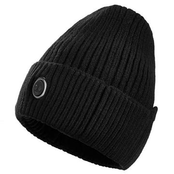 Winter Heated Beanie with 3 Temperature Levels - Black