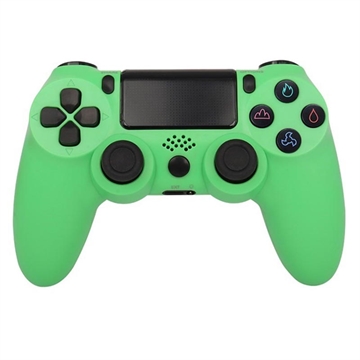 Wireless Gaming Controller Gamepad for PS4 Game Joystick with Speaker and Stereo Headset Jack - Green