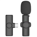 MTP Wireless Lavalier / Lapel Microphone K2 - USB-C - Black