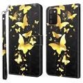 Wonder Series Samsung Galaxy A03s Wallet Case - Gold Butterfly