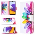Samsung Galaxy A22 5G, Galaxy F42 5G Wonder Series Wallet Case - Flower