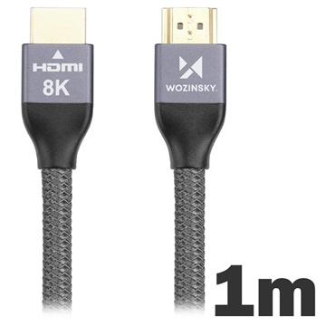 Wozinsky HDMI 2.1 8K 60Hz / 4K 120Hz / 2K 144Hz Cable - 1m