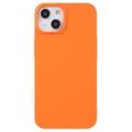 X-Level iPhone 14 Rubberized Plastic Case - Orange