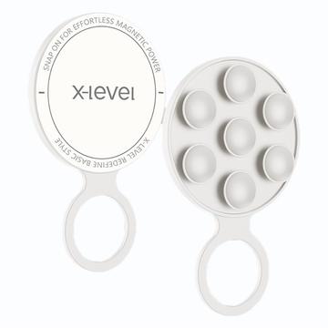 X-Level MagSafe Silicone Suction Cup Phone Holder - White