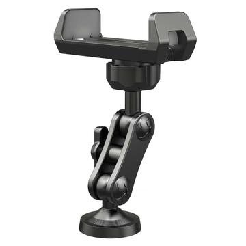 X037 360° Phone Holder with Magnetic Base - Gym & Workshop Bracket - Black
