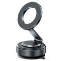 X69 Rotating Magnetic Car Phone Holder with Suction Cup - Black