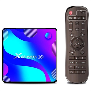 X88 Pro 10 Smart Android 11 TV Box with Remote Control - 4GB/64GB (Open-Box Satisfactory)