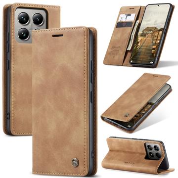 Xiaomi 14T Pro Caseme 013 Series Wallet Case - Brown