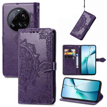 Xiaomi 15 Ultra Mandala Series Wallet Case - Purple