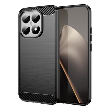 Xiaomi 15T Brushed TPU Case - Carbon Fiber - Black