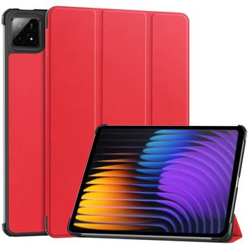 Xiaomi Pad 7, Pad 7 Pro Tri-Fold Series Smart Folio Case - Red