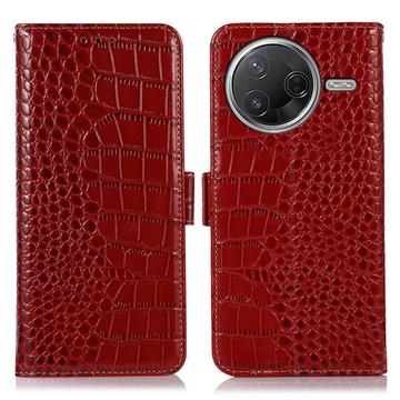 Xiaomi Poco F7 Pro Crocodile Series Wallet Leather Case with RFID
