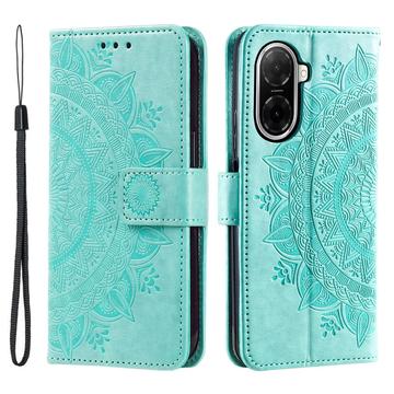 Xiaomi Redmi A5 4G/Poco C71 Mandala Series Wallet Case - Green