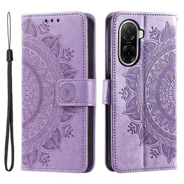 Xiaomi Redmi A5 4G/Poco C71 Mandala Series Wallet Case - Purple