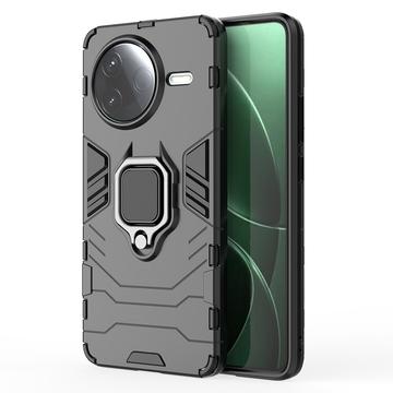 Xiaomi Redmi K80/Poco F7 Pro Hybrid Case with Ring Holder - Black