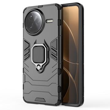 Xiaomi Redmi K80 Pro/Poco F7 Ultra Hybrid Case with Ring Holder - Black