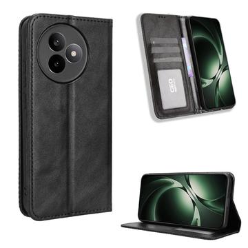 Xiaomi Redmi K80 Ultra Retro Wallet Case with Magnetic Closure - Black
