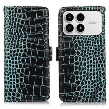 Xiaomi Redmi K90/Poco F8 Pro Crocodile Series Wallet Leather Case with RFID