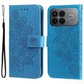 Xiaomi Redmi K90 Pro Max/Poco F8 Ultra Mandala Series Wallet Case - Blue