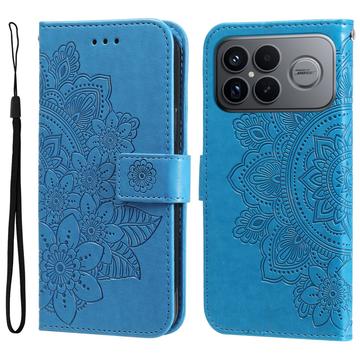 Xiaomi Redmi K90 Pro Max/Poco F8 Ultra Mandala Series Wallet Case - Blue