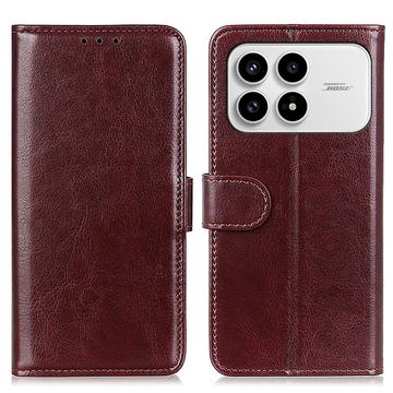 Xiaomi Redmi K90/Poco F8 Pro Wallet Case with Stand - Brown