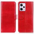 Xiaomi Redmi Note 12 Pro Wallet Case with Magnetic Closure - Red