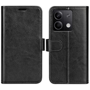 Xiaomi Redmi Note 13 Wallet Case with Magnetic Closure - Black