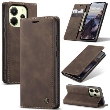 Xiaomi Redmi Note 14 4G Caseme 013 Series Wallet Case - Coffee