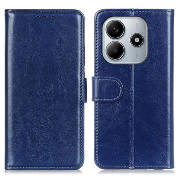 Xiaomi Redmi Note 14 4G Wallet Case Magnetic Closure - Blue