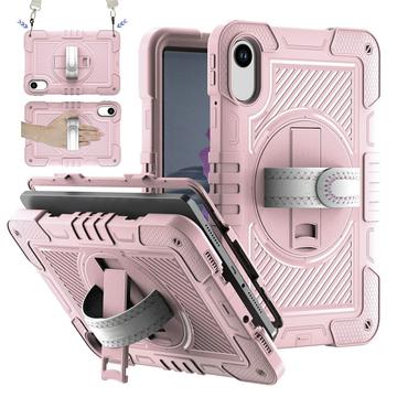Xiaomi Redmi Pad 2 Heavy Duty 360 Case with Hand Strap - Rose Gold