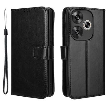 Xiaomi Redmi Turbo 3/Poco F6 Wallet Case with Magnetic Closure - Black
