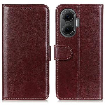 Xiaomi Redmi Turbo 4 Pro Wallet Case with Stand - Brown