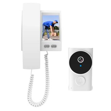 Y9-KP1 IP44 Water Resistant Video Doorbell Kit - Two-Way Audio & Night Vision - White