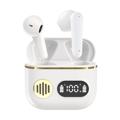 Bluetooth 5.2 TWS Earphones with LED Charging Case YYK-750 - White