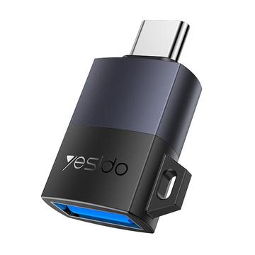 Yesido GS31 USB 3.0 to USB-C OTG Adapter 18W - Black
