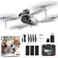 Z105 Dual-Camera Smart Drone with 4.3" Display Controller, 3 Batteries