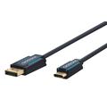 Clicktronic DisplayPort / USB-C Adapter Cable - 1m - Black