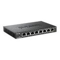 D-Link DES 108 8-Port Fast Ethernet Unmanaged Desktop Switch - Black