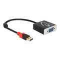 Delock Adapter USB 3.0 Type-A male > VGA female - Black