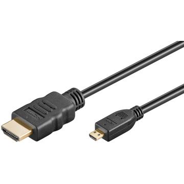 Goobay HDMI 2.0 / Micro HDMI Cable with Ethernet - 1.5m