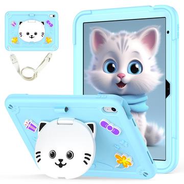 iPad 2022/2025 Cute Cat Hybrid Case with Kickstand