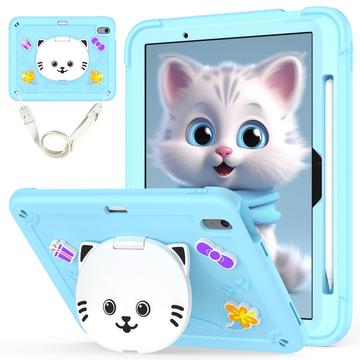 iPad Air 11 2024/2025 Cute Cat Hybrid Case with Kickstand