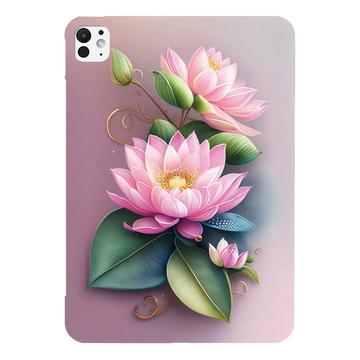 iPad Pro 13 2024/2025 Stylish Ultra-Slim TPU Case - Rose Flower