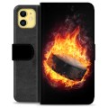 iPhone 11 Premium Wallet Case - Ice Hockey