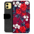 iPhone 11 Premium Wallet Case - Vintage Flowers