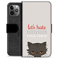 iPhone 11 Pro Max Premium Wallet Case - Angry Cat