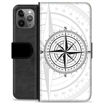 iPhone 11 Pro Max Premium Wallet Case - Compass