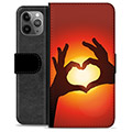 iPhone 11 Pro Max Premium Wallet Case - Heart Silhouette