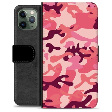 iPhone 11 Pro Premium Wallet Case - Pink Camouflage