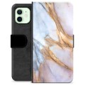 iPhone 12 Premium Wallet Case - Elegant Marble